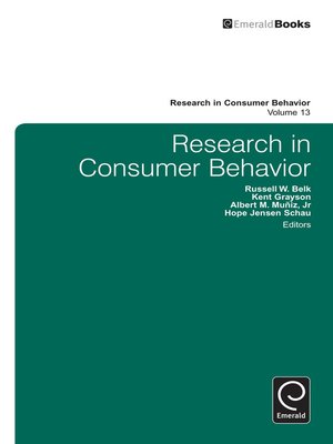cover image of Research in Consumer Behavior, Volume 13